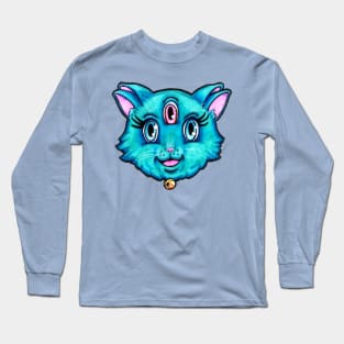 Three-Eyed Four-Eared Kitty Long Sleeve T-Shirt